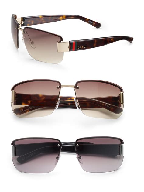 gucci mens sunglasses amazon|gucci rimless sunglasses men's.